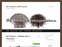 Tablet Screenshot of decaminoamicocina.com